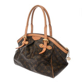 LOUIS VUITTON ルイヴィトン モノグラム ティヴォリ GM ブラウン M40144 レディース モノグラムキャンバス ハンドバッグ Bランク 中古 銀蔵