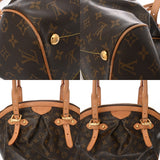 LOUIS VUITTON ルイヴィトン モノグラム ティヴォリ GM ブラウン M40144 レディース モノグラムキャンバス ハンドバッグ Bランク 中古 銀蔵