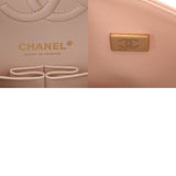 CHANEL シャネル マトラッセ チェーンショルダー 23cm Wフラップ ピンクベージュ系 レディース キャビアスキン ショルダーバッグ Aランク 中古 銀蔵