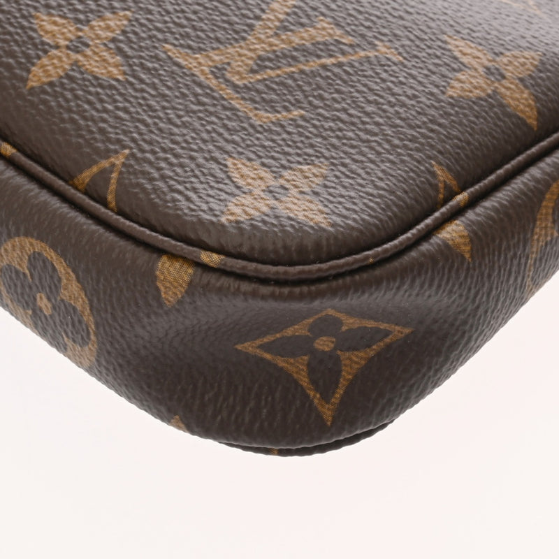 LOUIS VUITTON ルイヴィトン モノグラム ミニ ポシェット アクセソワール ブラウン M58009 レディース モノグラムキャンバス アクセサリーポーチ 新品 銀蔵