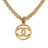CHANEL シャネル ココマーク ヴィンテージ 93年モデル ゴールド金具 レディース GP ネックレス Aランク 中古 銀蔵