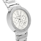 ブルガリ ブルガリブルガリ 42 クロノグラフ BB42CHSS ホワイト メンズ 腕時計 自動巻き 中古 銀蔵