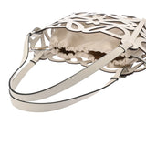 LOEWE ロエベ アナグラム カットアウト トート スモール ホワイト A922Q05X02 レディース カーフ トートバッグ Aランク 中古 銀蔵