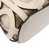 LOEWE ロエベ アナグラム カットアウト トート スモール ホワイト A922Q05X02 レディース カーフ トートバッグ Aランク 中古 銀蔵