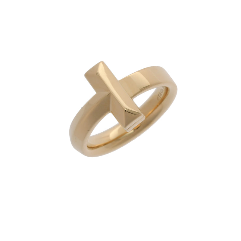 TIFFANY&Co. ティファニー Tワンリング #13 13号 レディース K18イエローゴールド YG リング・指輪 Aランク 中古 銀蔵