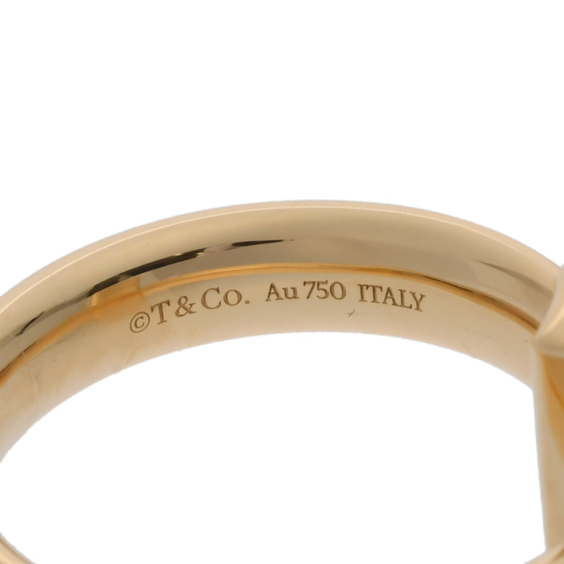 TIFFANY&Co. ティファニー Tワンリング #13 13号 レディース K18イエローゴールド YG リング・指輪 Aランク 中古 銀蔵