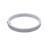 CARTIER カルティエ ラブブレス クラシック パヴェダイヤ #16 レディース K18ホワイトゴールド WG ブレスレット Aランク 中古 銀蔵