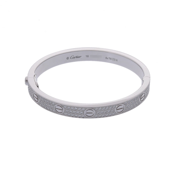 カルティエ ラブブレス クラシック パヴェダイヤ #16 レディース K18