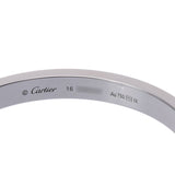 CARTIER カルティエ ラブブレス クラシック パヴェダイヤ #16 レディース K18ホワイトゴールド WG ブレスレット Aランク 中古 銀蔵