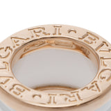 BVLGARI ブルガリ B-ZERO1 レディース K18ピンクゴールド PG ホワイトセラミック ネックレス Aランク 中古 銀蔵
