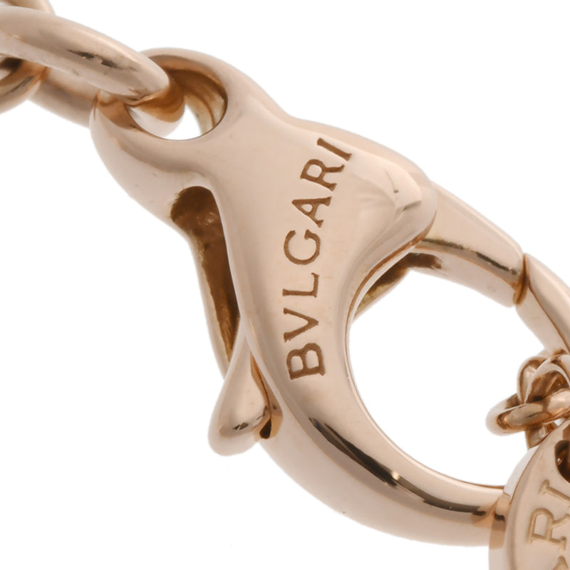 BVLGARI ブルガリ B-ZERO1 レディース K18ピンクゴールド PG ホワイトセラミック ネックレス Aランク 中古 銀蔵
