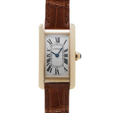 カルティエ タンクアメリカン W2601556 ホワイト レディース 腕時計 クォーツ 中古 銀蔵