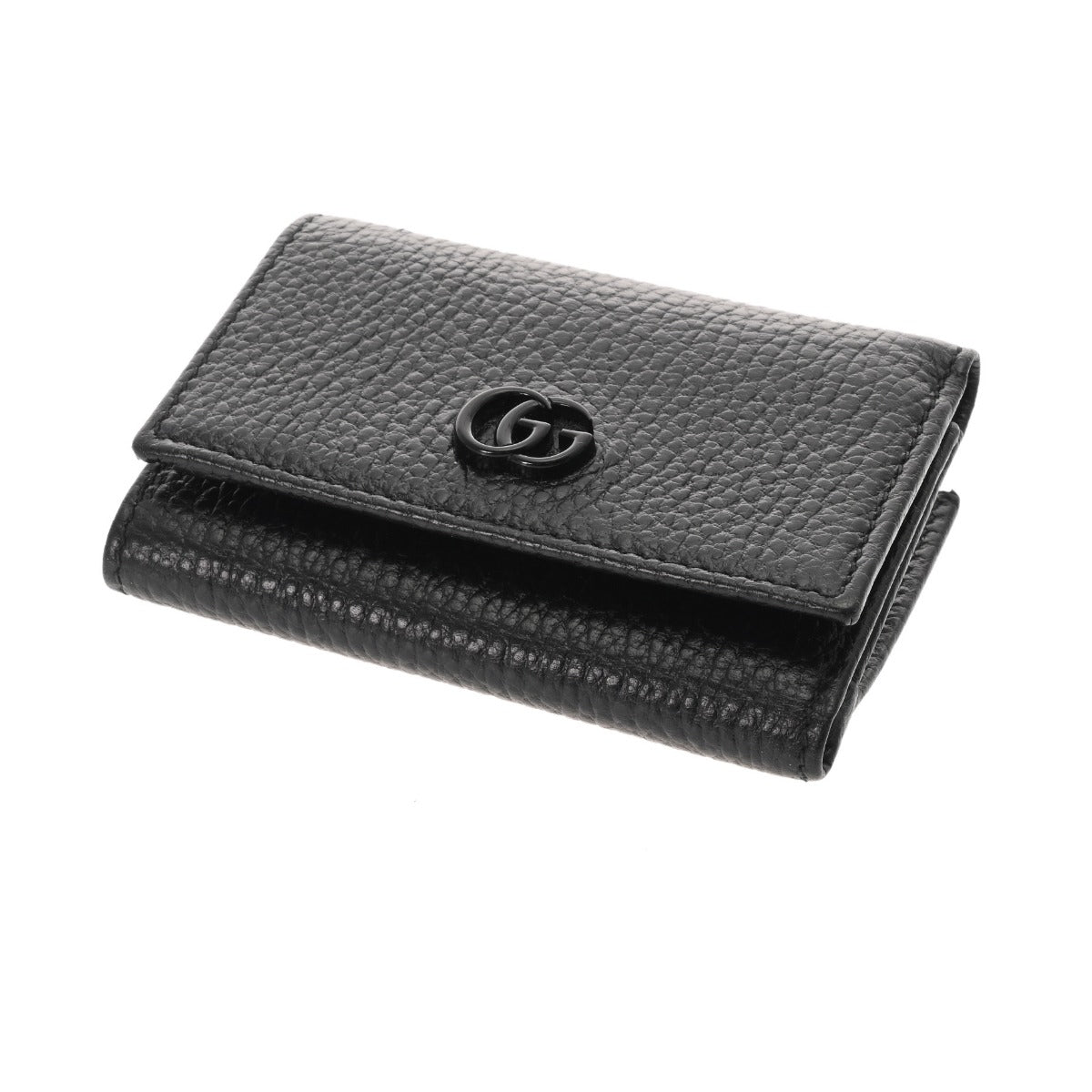 未使用　GUCCI　グッチ　GGマーモント ミディアムウォレット　644407 グッチ ミディアムウォレット 43061 ブラック レディース レザー 三