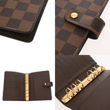 LOUIS VUITTON ルイヴィトン ダミエ ダミエアジェンダ MM ブラウン R20240 メンズ ダミエキャンバス 手帳カバー Aランク 中古 銀蔵