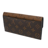 LOUIS VUITTON ルイヴィトン モノグラムリバース ポルトフォイユ エミリー ブラウン/キャメル M82157 レディース モノグラムキャンバス 長財布 Aランク 中古 銀蔵