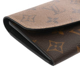 LOUIS VUITTON ルイヴィトン モノグラムリバース ポルトフォイユ エミリー ブラウン/キャメル M82157 レディース モノグラムキャンバス 長財布 Aランク 中古 銀蔵