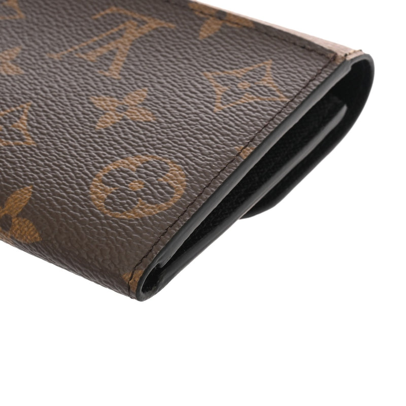 LOUIS VUITTON ルイヴィトン モノグラムリバース ポルトフォイユ エミリー ブラウン/キャメル M82157 レディース モノグラムキャンバス 長財布 Aランク 中古 銀蔵
