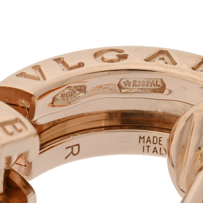 BVLGARI ブルガリ B-ZERO1 レディース K18ピンクゴールド PG ピアス Aランク 中古 銀蔵