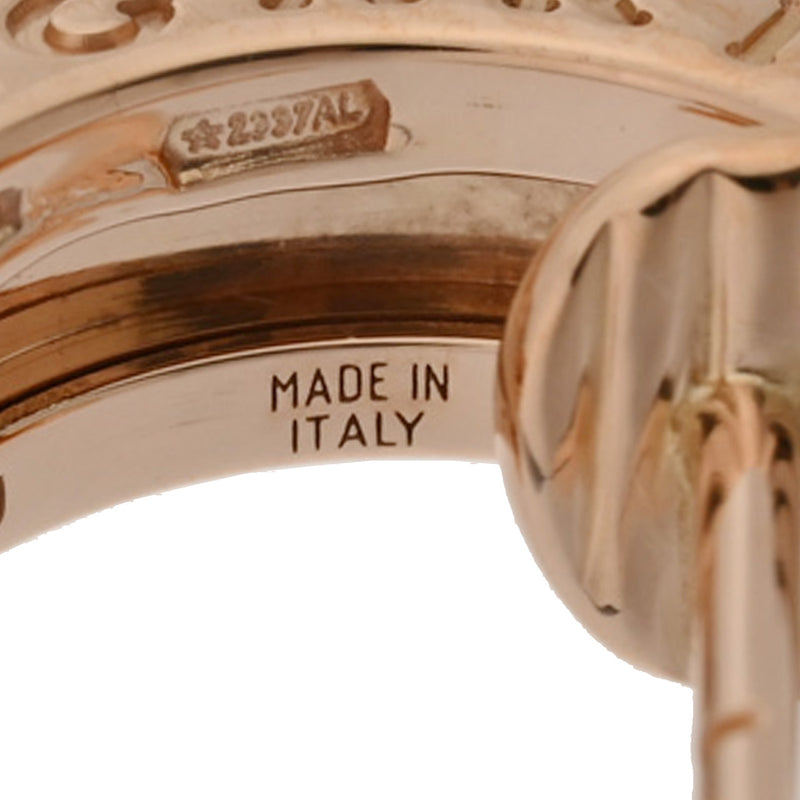 BVLGARI ブルガリ B-ZERO1 レディース K18ピンクゴールド PG ピアス Aランク 中古 銀蔵