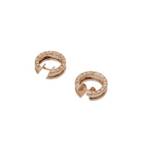 BVLGARI ブルガリ B-ZERO1 レディース K18ピンクゴールド PG ピアス Aランク 中古 銀蔵