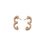 BVLGARI ブルガリ B-ZERO1 レディース K18ピンクゴールド PG ピアス Aランク 中古 銀蔵