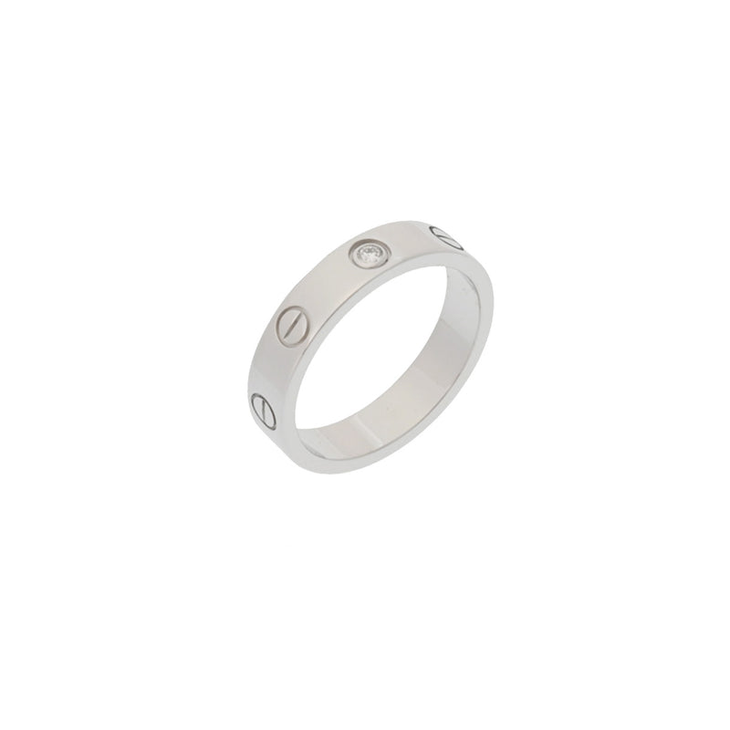 CARTIER カルティエ ミニラブ リング #51 10.5号 レディース K18ホワイトゴールド リング・指輪 Aランク 中古 銀蔵