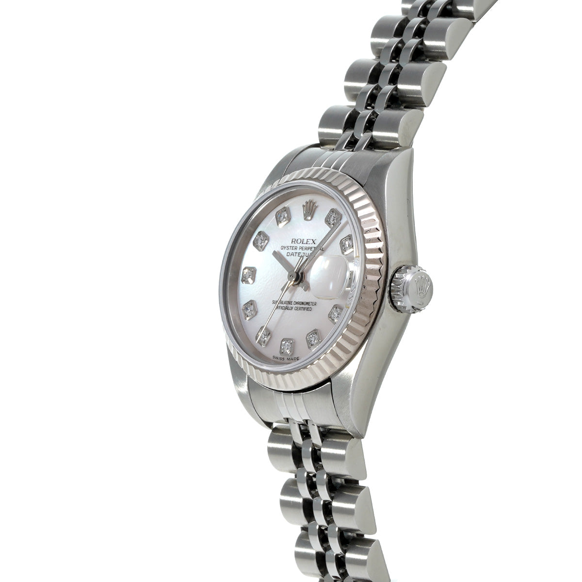ROLEX デイトジャスト レディース 10P 79174G 正規品 レンタル商品【79174G】ROLEX デイトジャスト 10Pダイヤ｜カリトケ