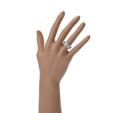 CARTIER カルティエ マイヨンパンテール 3連タイプ フルダイヤ #50 9.5号 メンズ K18ホワイトゴールド WG リング・指輪 Aランク 中古 銀蔵