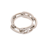 HERMES エルメス シェーヌダンクル シルバー ユニセックス メタル スカーフリング Aランク 中古 銀蔵