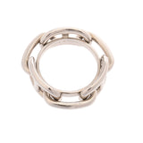 HERMES エルメス シェーヌダンクル シルバー ユニセックス メタル スカーフリング Aランク 中古 銀蔵