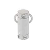 CARTIER カルティエ ラブスクリュードライバー 2Pダイヤ ユニセックス K18ホワイトゴールド WG ペンダントトップ Aランク 中古 銀蔵