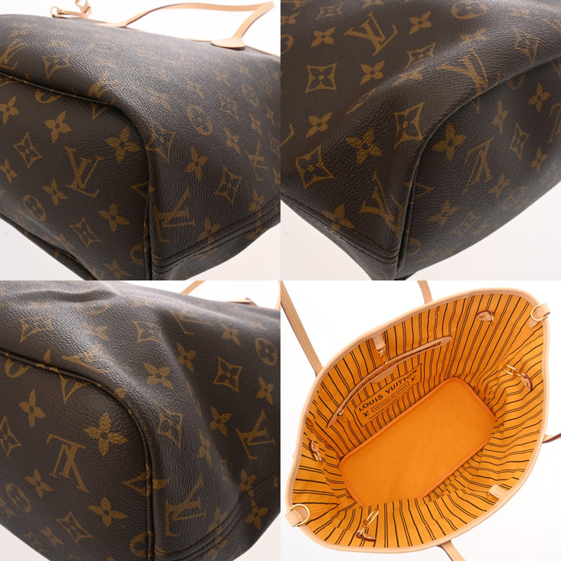 LOUIS VUITTON ルイヴィトン モノグラム ネヴァーフル インサイドアウト MM ブラウン ジョーヌ サフラン M11947 レディース モノグラムキャンバス トートバッグ 新品 銀蔵