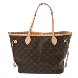 LOUIS VUITTON ルイヴィトン モノグラム ネヴァーフル インサイドアウト MM ブラウン ジョーヌ サフラン M11947 レディース モノグラムキャンバス トートバッグ 新品 銀蔵