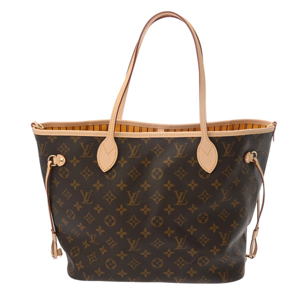 LOUIS VUITTON ルイヴィトン モノグラム ネヴァーフル インサイドアウト MM ブラウン ジョーヌ サフラン M11947 レディース モノグラムキャンバス トートバッグ 新品 銀蔵