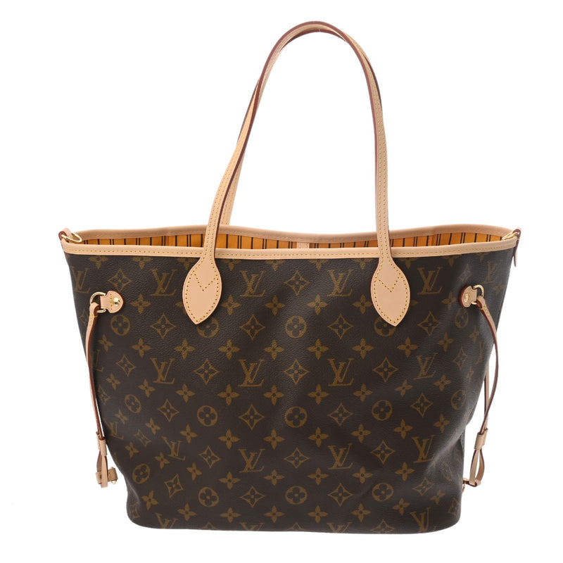 LOUIS VUITTON ルイヴィトン モノグラム ネヴァーフル インサイドアウト MM ブラウン ジョーヌ サフラン M11947 レディース モノグラムキャンバス トートバッグ 新品 銀蔵