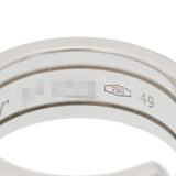 CARTIER カルティエ 2Cリング ダイヤ #49 8.5号 レディース K18ホワイトゴールド WG リング・指輪 Aランク 中古 銀蔵