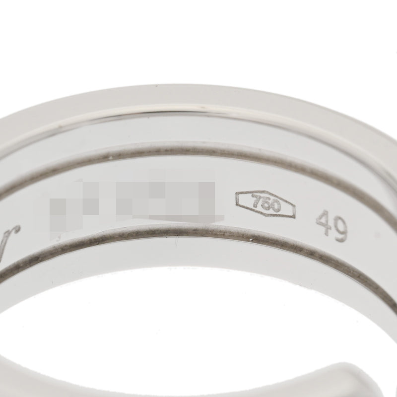 CARTIER カルティエ 2Cリング ダイヤ #49 8.5号 レディース K18ホワイトゴールド WG リング・指輪 Aランク 中古 銀蔵