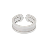 CARTIER カルティエ 2Cリング ダイヤ #49 8.5号 レディース K18ホワイトゴールド WG リング・指輪 Aランク 中古 銀蔵