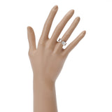 CARTIER カルティエ 2Cリング ダイヤ #49 8.5号 レディース K18ホワイトゴールド WG リング・指輪 Aランク 中古 銀蔵