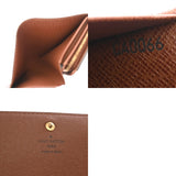 LOUIS VUITTON ルイヴィトン モノグラム ポルトモネ ビエ トレゾール ブラウン M61730 ユニセックス モノグラムキャンバス 二つ折り財布 ABランク 中古 銀蔵