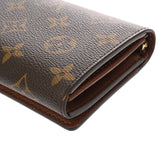 LOUIS VUITTON ルイヴィトン モノグラム ポルトモネ ビエ トレゾール ブラウン M61730 ユニセックス モノグラムキャンバス 二つ折り財布 ABランク 中古 銀蔵
