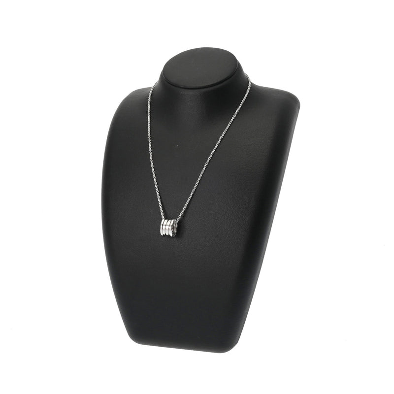 BVLGARI ブルガリ B-ZERO1 旧型 レディース K18ホワイトゴールド ネックレス Aランク 中古 銀蔵
