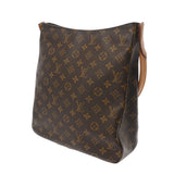 LOUIS VUITTON ルイヴィトン モノグラム ルーピング GM ブラウン M51145 レディース モノグラムキャンバス ワンショルダーバッグ Bランク 中古 銀蔵