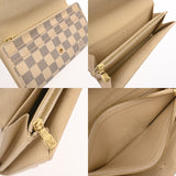 LOUIS VUITTON ルイヴィトン ダミエアズール ポルトフォイユサラ ホワイト N63208 ユニセックス ダミエキャンバス 長財布 Bランク 中古 銀蔵