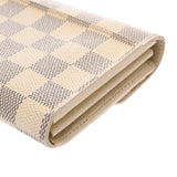 LOUIS VUITTON ルイヴィトン ダミエアズール ポルトフォイユサラ ホワイト N63208 ユニセックス ダミエキャンバス 長財布 Bランク 中古 銀蔵