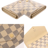 LOUIS VUITTON ルイヴィトン ダミエアズール ポルトフォイユサラ ホワイト N63208 ユニセックス ダミエキャンバス 長財布 Bランク 中古 銀蔵