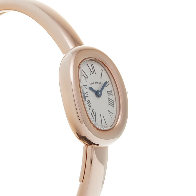 カルティエ ミニベニュワール #16 WGBA0020 ホワイト レディース 腕時計 クォーツ 中古 銀蔵