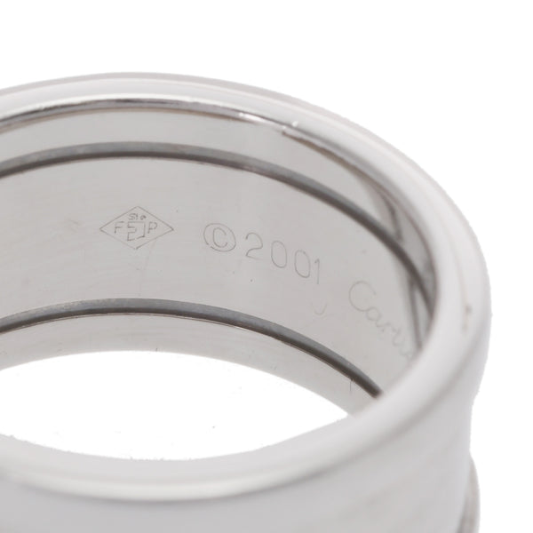 CARTIER カルティエ C2 リング  ダイヤ #52 12号 メンズ K18ホワイトゴールド WG リング・指輪 Aランク 中古 銀蔵