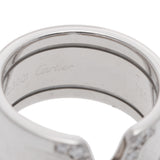 CARTIER カルティエ C2 リング  ダイヤ #52 12号 メンズ K18ホワイトゴールド WG リング・指輪 Aランク 中古 銀蔵