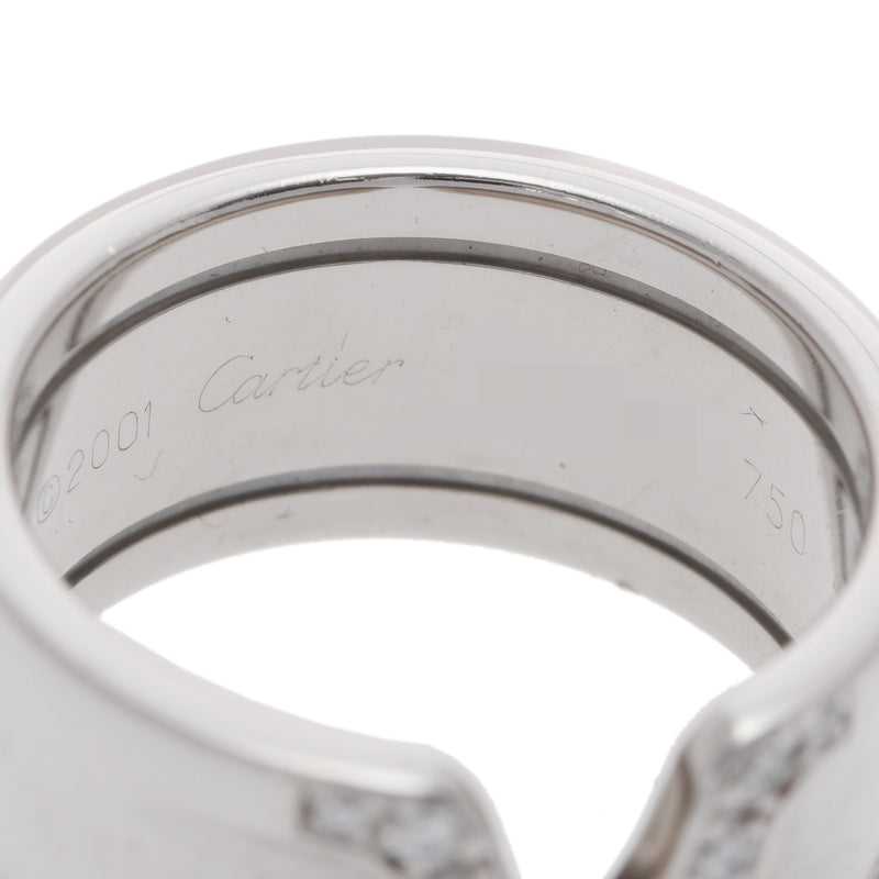 CARTIER カルティエ C2 リング  ダイヤ #52 12号 メンズ K18ホワイトゴールド WG リング・指輪 Aランク 中古 銀蔵